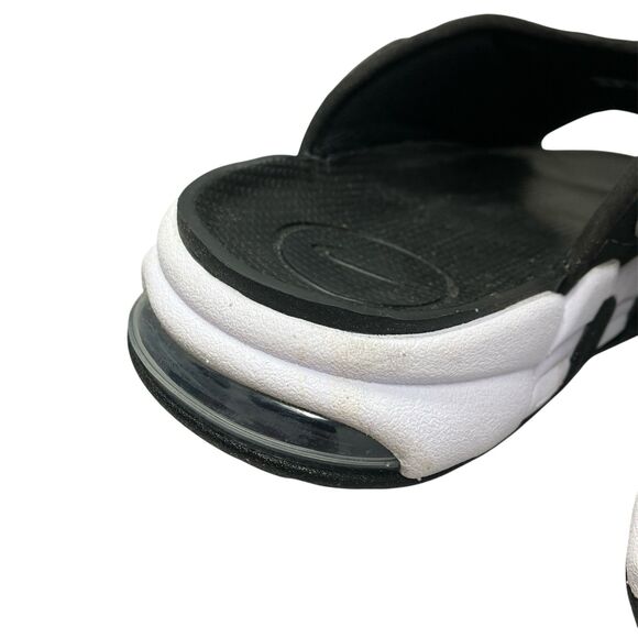 Nike Air Sandals Mens 12 Black White More Uptempo Slide Cushioned Gym FJ2708-001 main image 10